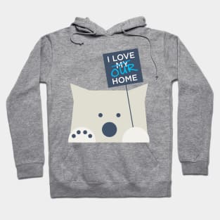 I Love Our Home (Polar Bear Strike), Warm Gray Hoodie